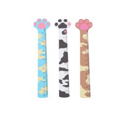 Pravítko dřevěné 13 cm - Kočičí packa