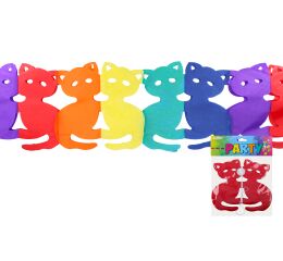 Girlanda barevná 3 m - Kočka