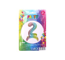 Balónek nafukovací - číslo 2 duha