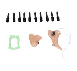 Set karneval - čarodějnice (nos, brada, prsty, klobouk a zuby)