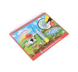 Vodní omalovánky zvířátka s perem 18,5x15,5 cm