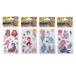 Tetovací obtisky - mořské panny 17,5x8,5 cm