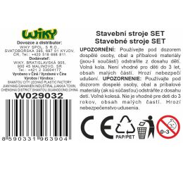 Auto stavební stroj 12 cm 3ks