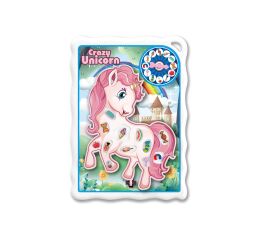 Jednorožec hra s pinzetou 18x15 cm