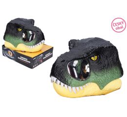Maska na hlavu dinosaurus s efekty 28x22x21,5 cm - český obal