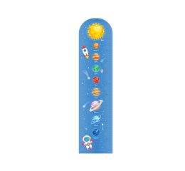 Dětský metr na zeď pěnový vesmír 120 cm