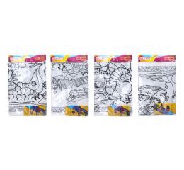 Omalovánky velké 50x70 cm + 6 ks voskovek