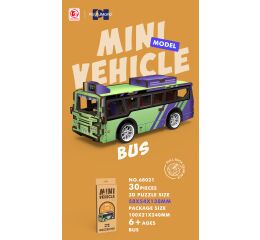 3D puzzle dřevěné - Autobus 14 cm