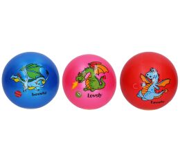 Míč gumový nenafouknutý drak 22 cm