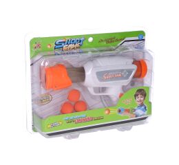 Puška pumpovací s pěnovými míčky 23 cm