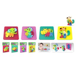 Zvířátko měkké puzzle 14x14 cm