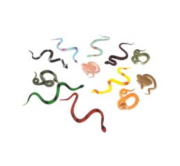 Zvířátka figurky hadi set 12ks 10 cm