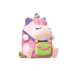 Batoh domek jednorožec s efekty 2v1 18x16x26 cm