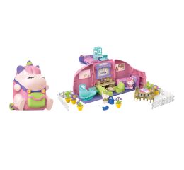 Batoh domek jednorožec s efekty 2v1 18x16x26 cm