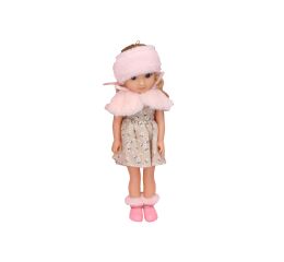 Panenka s kožíškem s efekty 35cm