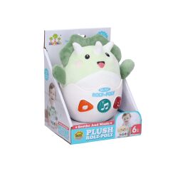 Roly-poly plyšový dino s efekty 20cm