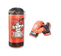 Boxovací pytel s rukavicemi 18x49 cm
