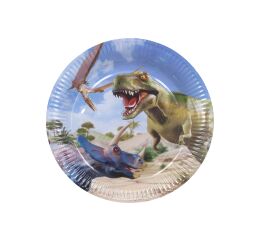Párty tácky DINO 23 cm, 6 ks
