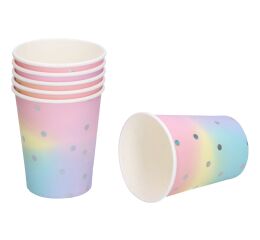 Párty kelímky PASTEL 250ml, 6 ks
