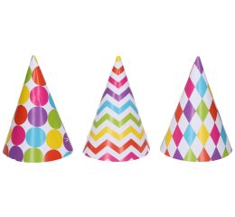 Párty kloboučky MIX 15 cm, 6 ks