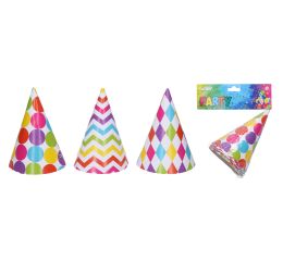 Párty kloboučky MIX 15 cm, 6 ks