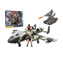 Letadlo s figurkami a efekty 48 cm