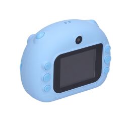 Dětský digitální fotoaparát s tiskárnou modrý - foto 12Mpx, video Full HD