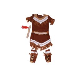 Set karneval - indiánka M 110-120 cm