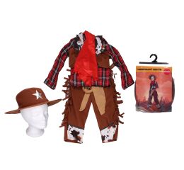 Set karneval - kovboj M 110-120 cm