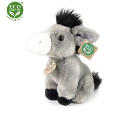 Plyšový osel sedící 18 cm ECO-FRIENDLY