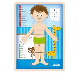 Puzzle Lidské tělo - Kluk CZ