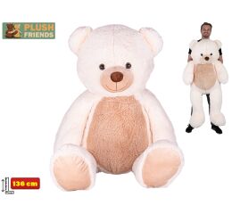 Plush Friends medvěd plyšový 136cm krémový