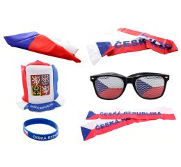 Fandící set Česká republika s kloboukem
