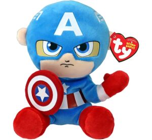 Beanie Babies SOFT Marvel CAPTAIN AMERICA, 15 cm (1)