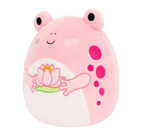 SQUISHMALLOWS Růžová žába s leknínem - Lonina