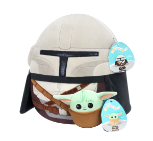 SQUISHMALLOWS Star Wars Mandalorian a Grogu, 30 cm
