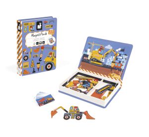 Janod Magnetická kniha Magnetibook Na stavbě
