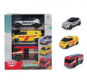 SOS Team auta set 3 ks 15 cm