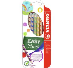 Ergonomické pastelky pro leváky - STABILO EASYcolors - 6 ks sada - 6 různých barev