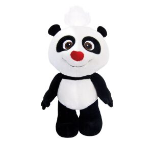 Panda plyšová s červeným nosem 15 cm