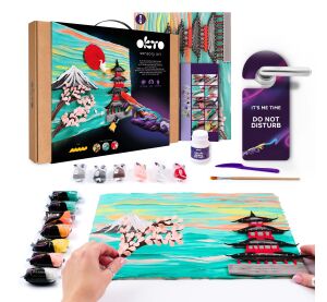OKTO Výtvarný set malování hmotou #Japan 30x40 cm