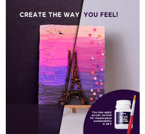 OKTO Výtvarný set malování hmotou #Paris 30x40 cm