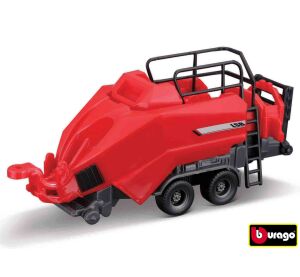 Bburago 10cm Farm tractor Gift Set - Massey Ferguson 8740S with 3 trailers
