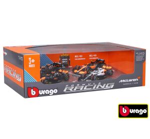 Bburago 1:43 RACE Formula F1 4PAC - McLaren F1 Team MCL38 (2024) #4 L.Norris #81 O.Piastri