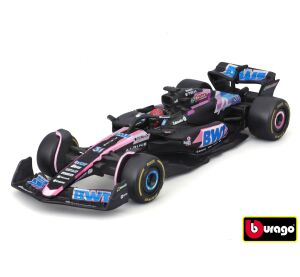 Bburago 1:43 RACE Formula F1 - BWT Alpine F1 Team A524 (2024) #31 (Esteban Ocon) - with driver and d