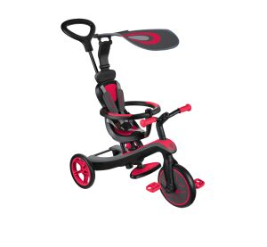 Globber Tříkolka dětská 4v1 - New Red