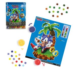Jixelz REMIX Sonic puzzle plastové pixel art Chillin' Sonic