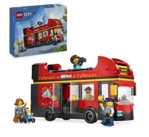 LEGO® City 60407 Červený dvoupodlažní vyhlídkový autobus