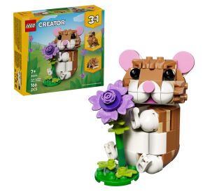 LEGO® Creator 3 v 1 31376 Roztomilý křeček s květinou
