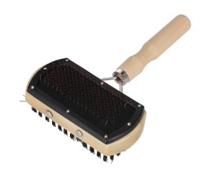 Kartáč na srst dřevěný 22 cm